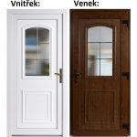 Soft Vchodové dveře 3D 302 Zlatý dub / Bílá 98 x 198 cm pravé otevírání VEN – Hledejceny.cz