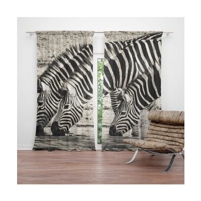 Sablio Závěs Zebry u vody: 2ks 140x250cm – Hledejceny.cz