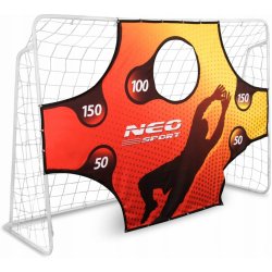 Neo-Sport Fotbalová branka 245 x 155 x 80 cm + zaměřovací podložka