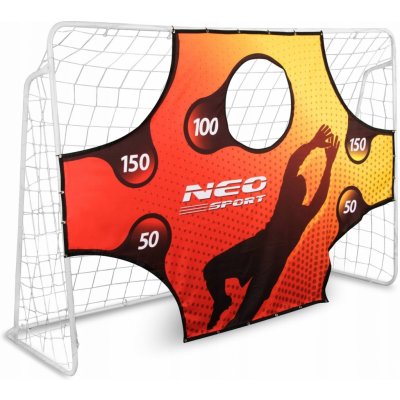 Neo-Sport Fotbalová branka 245 x 155 x 80 cm + zaměřovací podložka – Zboží Dáma