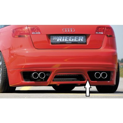 Rieger spoiler pod zadní nárazník pro Audi A3 8P 5-dvéř., Sportback před faceliftem r.v. 06/05-06/08, plast ABS bez povrchové úpravy | Zboží Auto