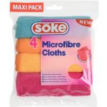 Söke Microfibre Cloths víceúčelová utěrka z mikrovlákna 30 x 30 cm 4 ks – Zboží Dáma