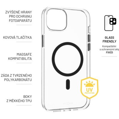 FIXED MagPurity transparentní s černým MagSafe iPhone 15 Plus čiré FIXPURM-1201-BK – Hledejceny.cz