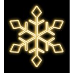 DECOLED Easy Fix 2D LED světelná vločka I., Ø 100 cm, teple bílá, hliník, závěsná – Hledejceny.cz