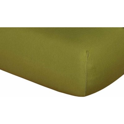 Dadka jersey prostěradlo olivové 90x200x18 – Sleviste.cz