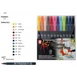 Sakura Koi Coloring Brush pen Štětcové pero Akvarel sada 12 ks – Zboží Dáma