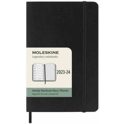 Moleskine A6 týdenní 2023-24 černý – Hledejceny.cz