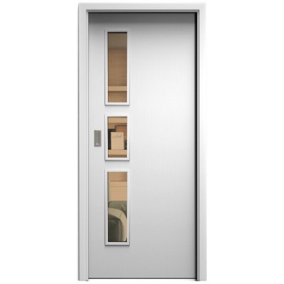 Sapeli Elegant Komfort M33 posuvné bílá pór 70 x 210 cm Planibel bronz – Hledejceny.cz