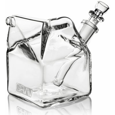 GRAV® skleněný Bong Krabice Mléka Čirá 10 cm – Hledejceny.cz