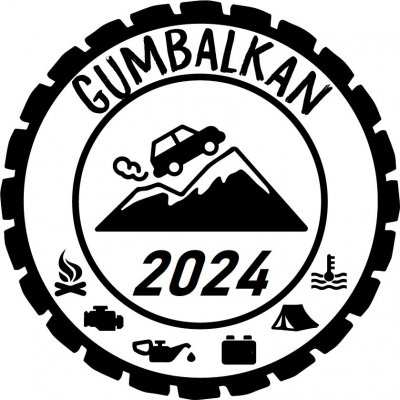 Samolepka Gumbalkan Tire 2024 - profi nálepka na auto - 10x10cm – Zboží Mobilmania