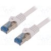 síťový kabel Logilink CQ4031S Patch, S/FTP, 6a, licna, Cu, LSZH, 1m, bílý
