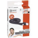 Emos SM7013B USB 2.0 A/M - i16P/M, 1m, černý – Hledejceny.cz