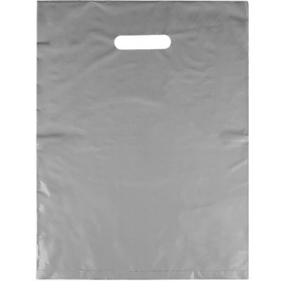 Prima-obchod Igelitová taška 30x40 cm, barva 2 stříbrná – Zboží Dáma