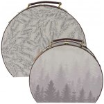Home Styling Collection Sada dekorativních krabiček ve tvaru kufříků, 2 ks šedá – Zboží Dáma