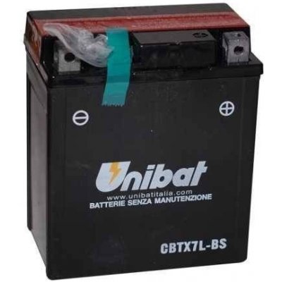 Motobaterie Unibat 12V, CBTX7L-BS, 6Ah, 85A, bezúdržbová MF AGM 114x71x134 HONDA CBF 600 rok 04-07 – Zboží Mobilmania