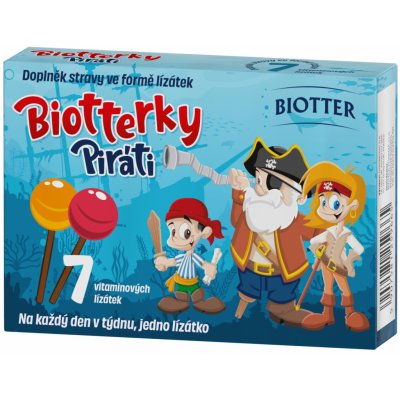 VitaPiráti Biotter vitamínová lízátka 24 ks