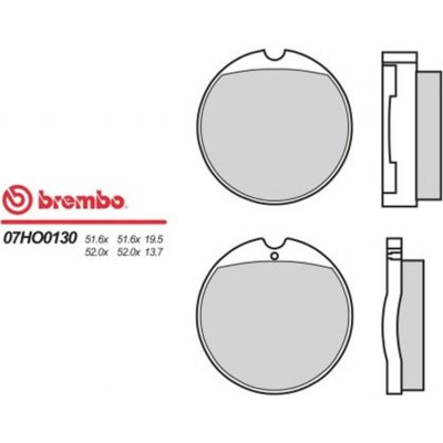 Přední brzdové destičky Brembo Honda 500 CB K1, K2, K3 1972 - 1977 směs 30 | Zboží Auto