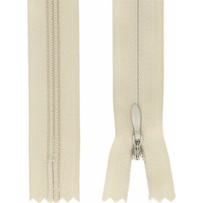Zip spirálový skrytý 3 mm, 30 cm, nedělitelný, jezdec dekorativní - 307 – Hledejceny.cz