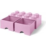 LEGO® 40061738 Room Copenhagen Brick Drawer 8 25 x 50 x 18 cm světle růžová s šuplíkem