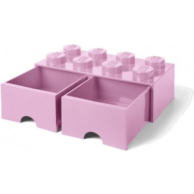 LEGO® 40061738 Room Copenhagen Brick Drawer 8 25 x 50 x 18 cm světle růžová s šuplíkem – Zboží Mobilmania