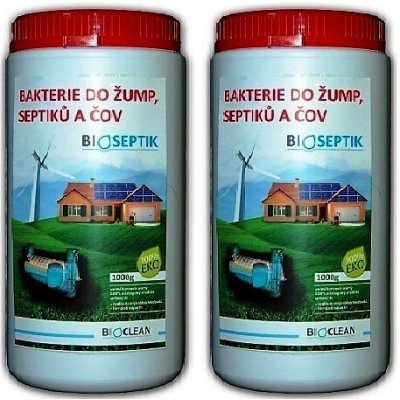Bioseptik bakterie do žump, septiků a ČOV 2x1 kg – Hledejceny.cz
