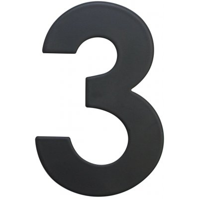 Richter RN.75L.3.CE číslice 75mm "3" matná černá Černá – Sleviste.cz