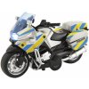 Auta, bagry, technika Teddies Motorka policejní 12cm kov/plast na baterie