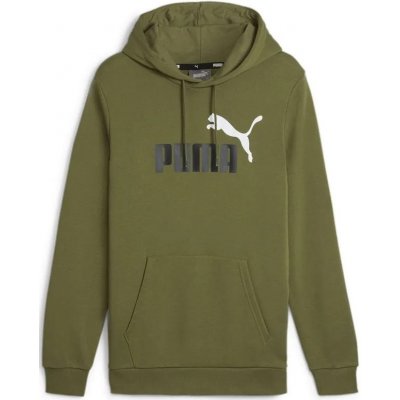 Puma ESS+ 2 COL BIG LOGO HOODIE 586765-35 green