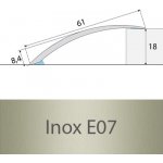 Profil Team Přechodový profil inox E07 61 mm x 1 m – HobbyKompas.cz
