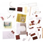 FunPlay 6995 DIY Dřevěný domeček pro panenky s příslušenstvím obývací pokoj 15x20,6x11,8cm – Zboží Dáma
