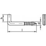 TOOLCRAFT 159607 Šroubové háky 100 mm Galvanicky pozinkovaná ocel 100 ks – Hledejceny.cz