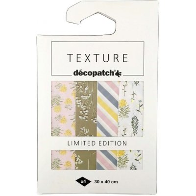 décopatch Papíry na decoupage Texture 4ks č.3 – Zboží Mobilmania