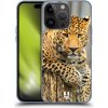 Pouzdro a kryt na mobilní telefon Apple Pouzdro Head Case Apple iPhone 15 Pro DIVOČINA – LEOPARD