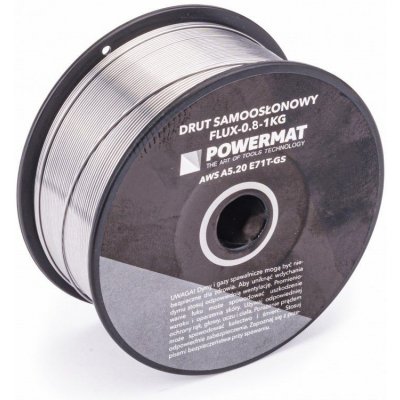 POWERMAT Svařovací drát trubičkový, 0,8 mm, 1 kg PM-FLUX-0.8-1KG PM-FLUX-0_8-1KG – Zboží Mobilmania