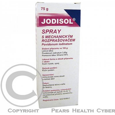 JODISOL SPRAY DRM 38,5MG/G DRM SPR SOL 1X75G – Hledejceny.cz