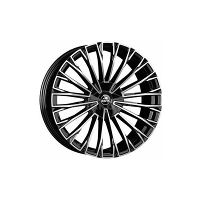 ANTERA A103 10.5x22 5x112 ET30 piano black diamond – Hledejceny.cz