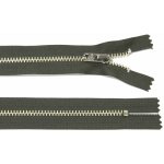 WICO Kovový zip no.3 nerozepínací 22cm khaki zeleno-šedý (stříbrné zoubky) – Hledejceny.cz