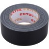 Stavební páska Extol Premium Páska lepicí textilní univerzální 50 mm x 50 m x 0,18 mm černá 8856313