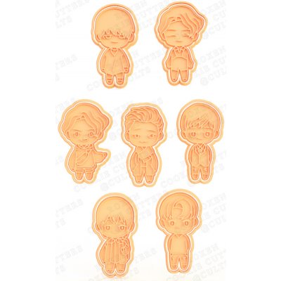 Sada vykrajovátek - TinyTan BTS BT21 Velikost: 8-10 cm – Hledejceny.cz