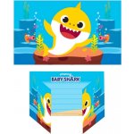 Baby Shark pozvánky na narozeniny Amscan – Zboží Mobilmania