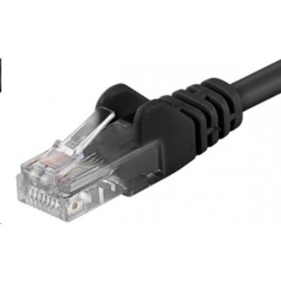 PremiumCord sputp002C patch UTP RJ45-RJ45 level 5e, 0,25m, černý