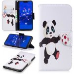 Pouzdro Print PU kožené peněženkové Huawei Mate 20 Lite - panda s míčem – Hledejceny.cz