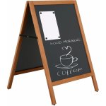 A-Z Reklama CZ Dřevěný poutač UWODD06078 s křídovou magnetickou tabulí 590 x 780 mm – Zboží Živě