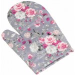 Bellatex Chňapka Adéla 28 x 18 cm 66/235 růžové květy – Sleviste.cz