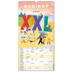 RODINNÝ PLÁNOVACÍ XXL 2026 KALENDÁŘ NÁSTĚNNÝ - 33x64 – Zboží Dáma
