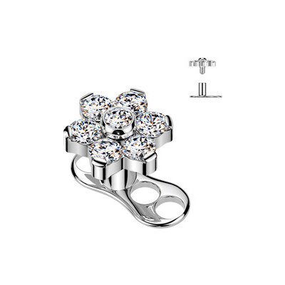 Šperky4U Kompletní microdermal piercing MD052 – Zboží Dáma