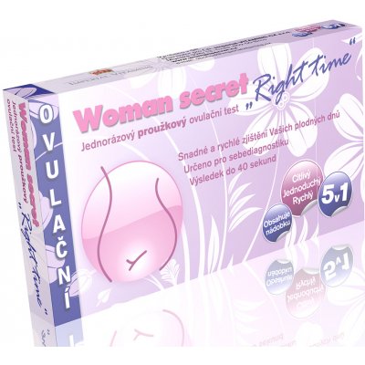 Woman secret RIGHT TIME ovulační test proužkový 5v1 5 ks