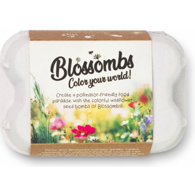 Blossombs Semínkové bomby - Dárkový box na vajíčka (6 ks) – Hledejceny.cz
