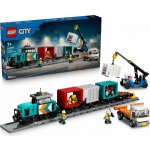 LEGO® City 60509 Přístavní nákladní vlak s jeřábem a náklaďákem – Zboží Živě