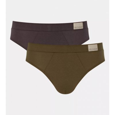 Sloggi pánské slipy GO Natural Brief C2P Brown - Dark Combination hnědá M004